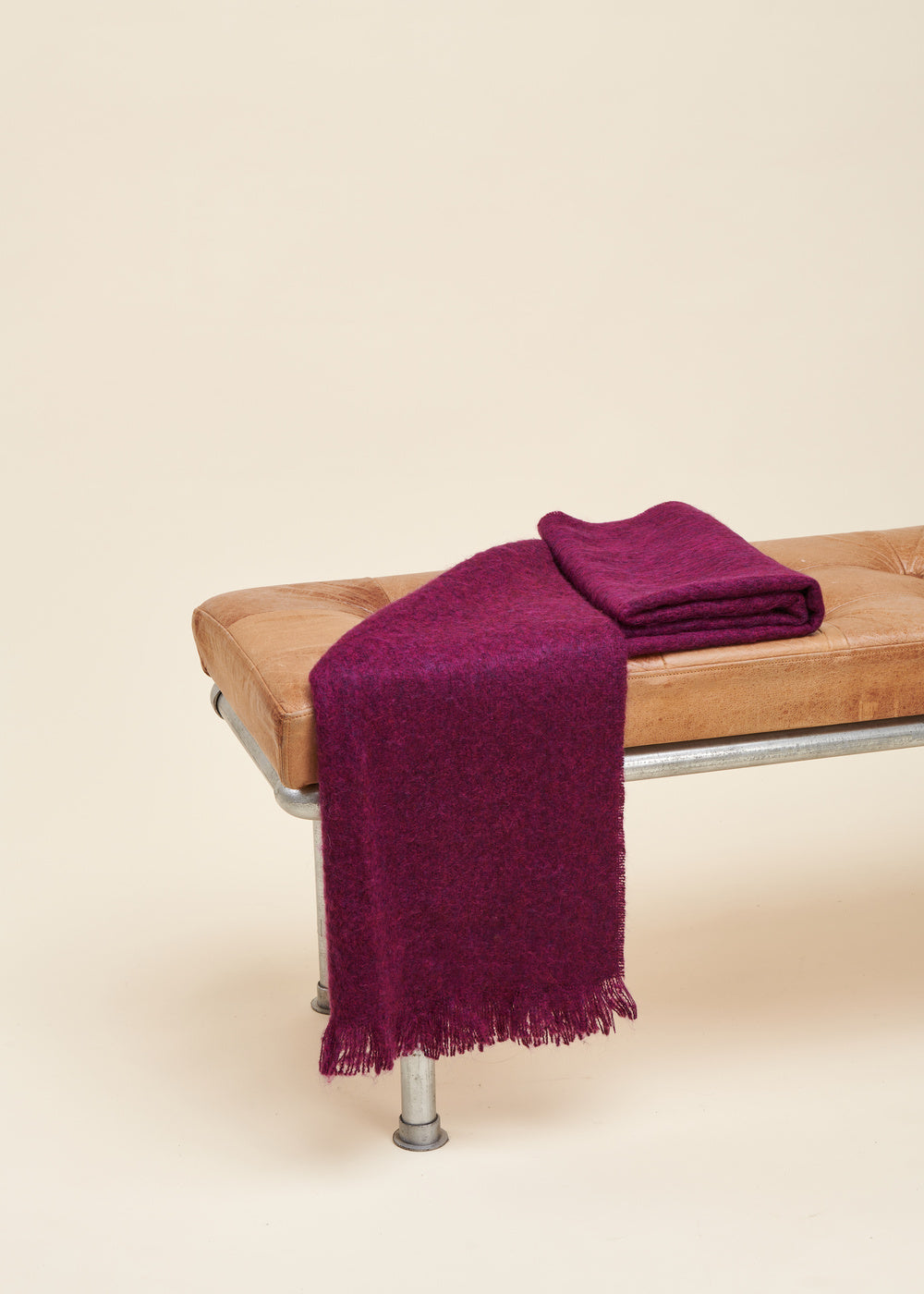 Écharpe unie violette