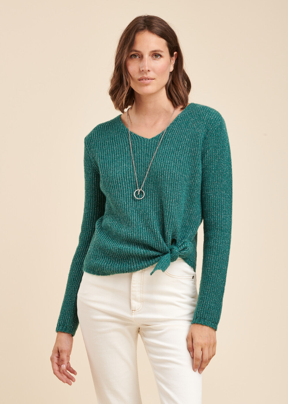 Pull en maille irisée