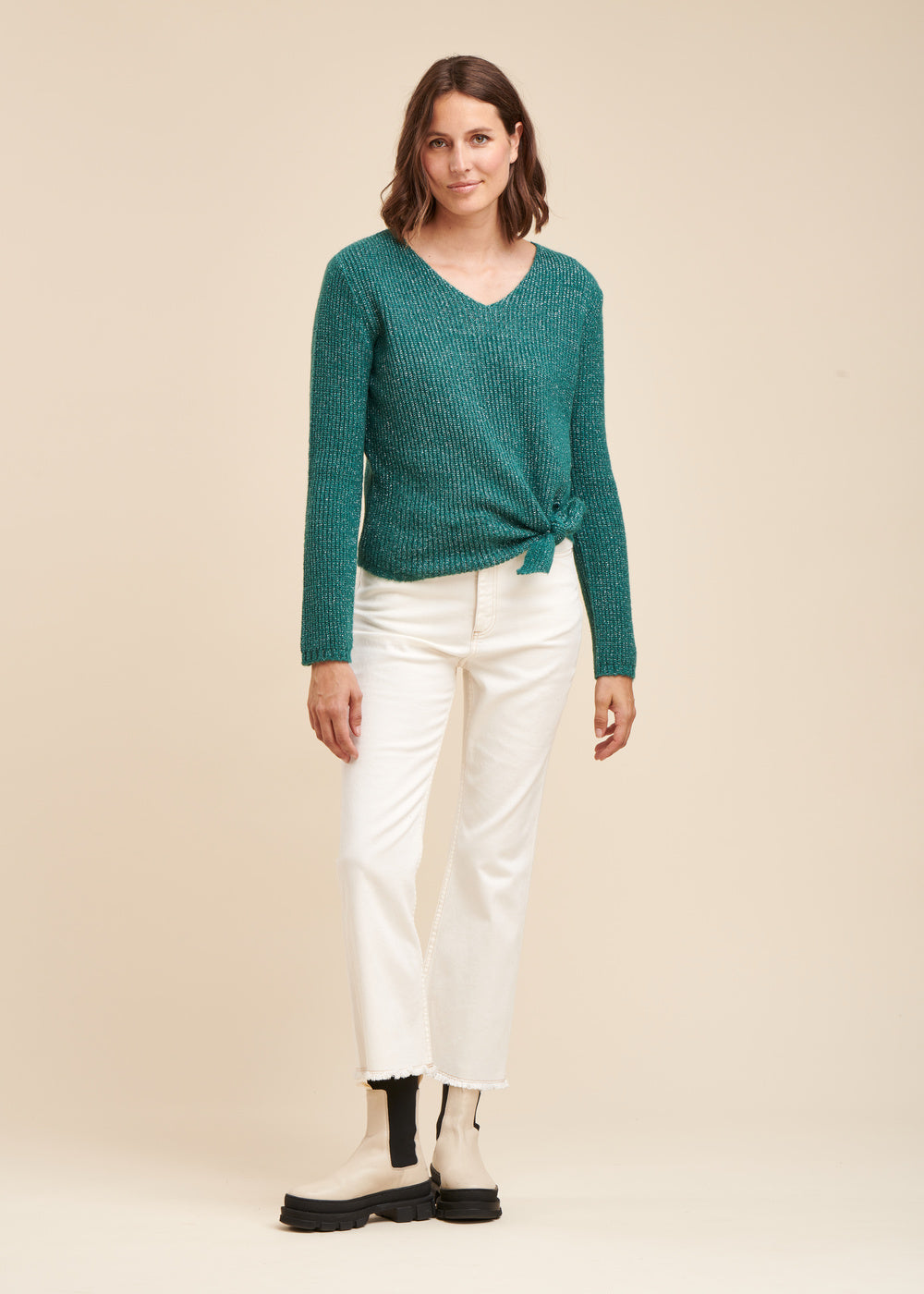 Pull en maille irisée