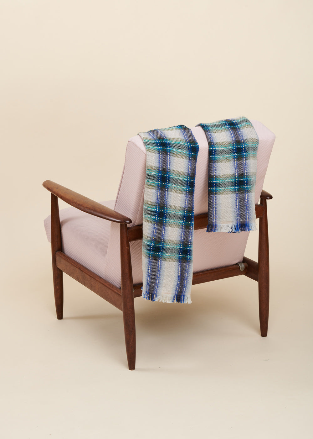 Foulard à carreaux en coton