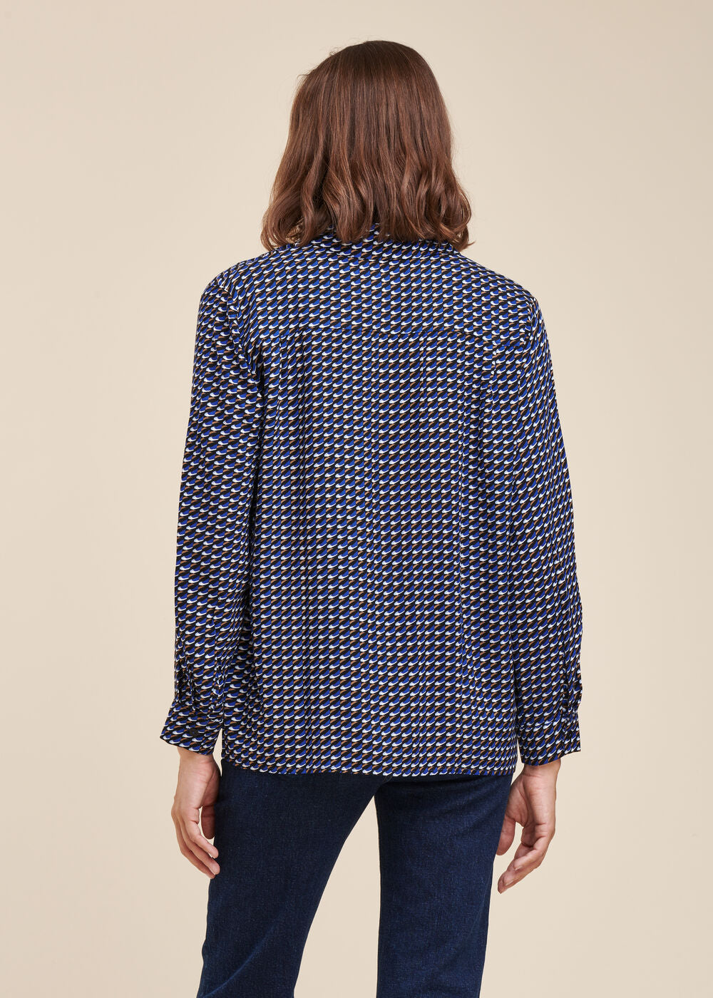 Chemise ample à imprimé graphique en viscose Ecovero