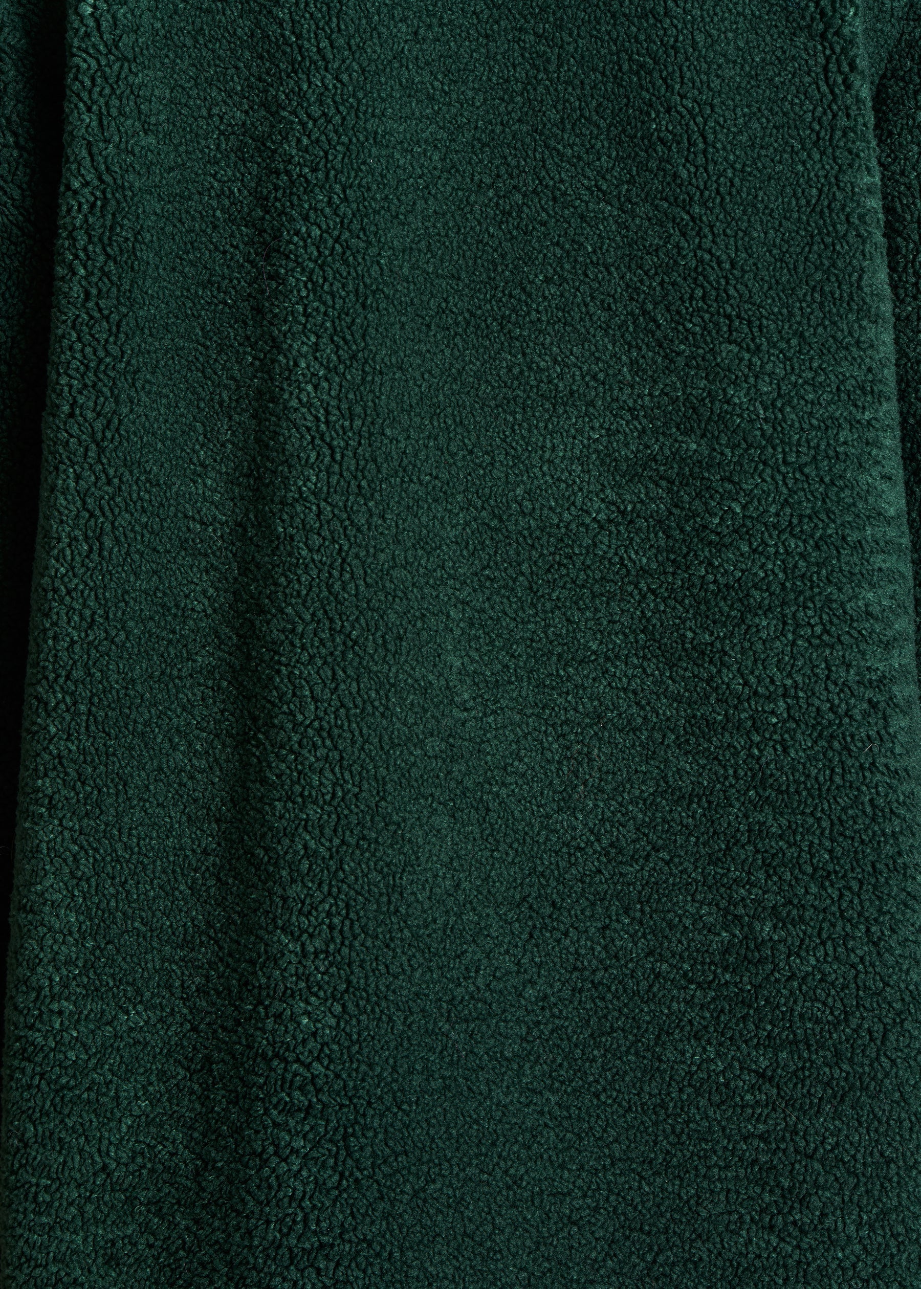 Manteau 3/4 vert bouclette