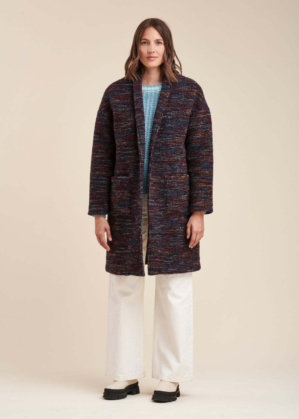 Manteau sans col