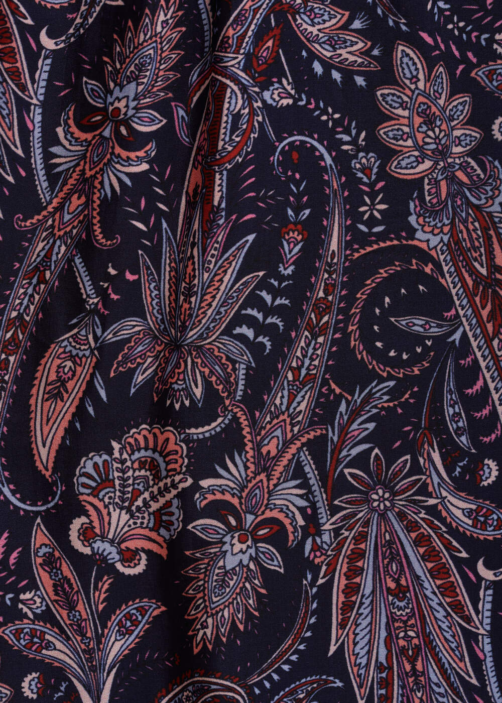 Jupe longue en voile de viscose soie à imprimé floral