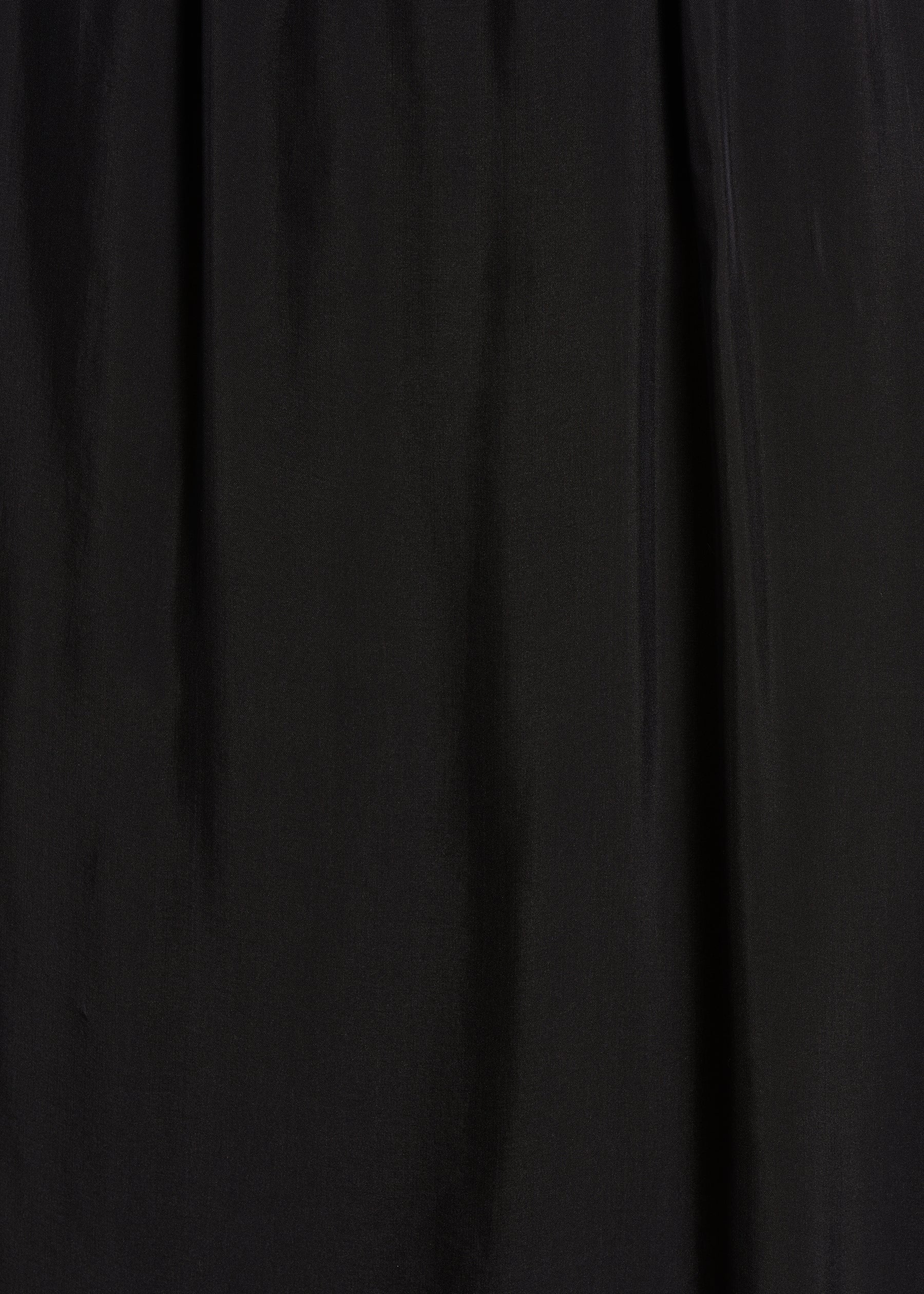 Jupe longue noire en voile taille élastique