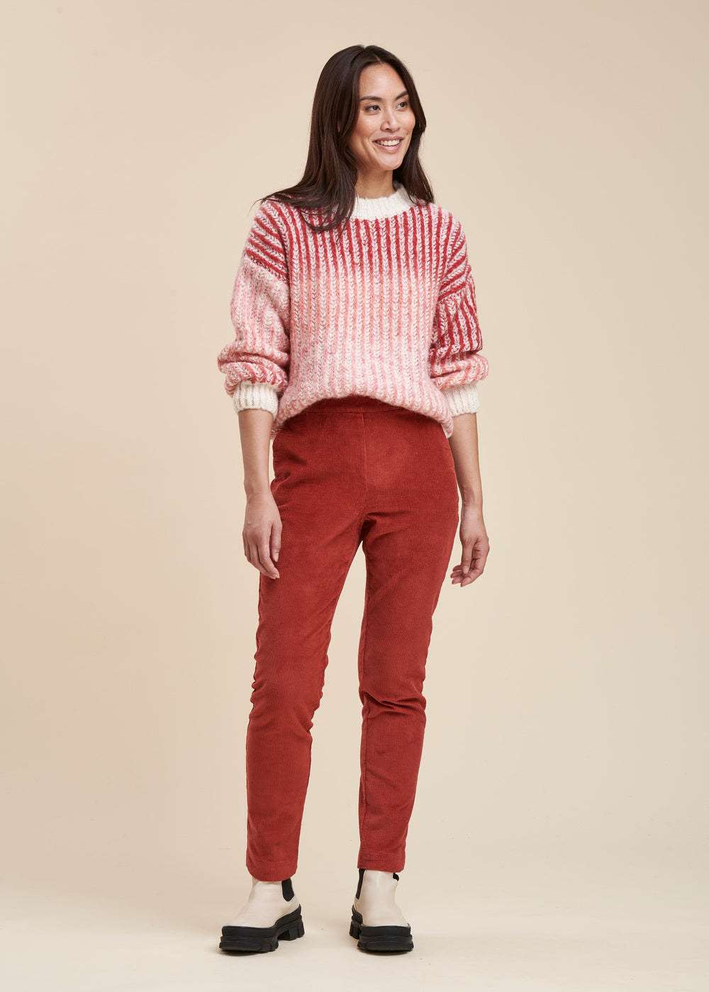 Pantalon droit velours