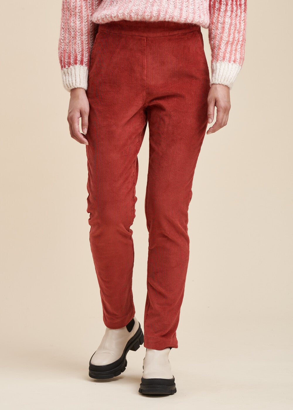 Pantalon droit velours