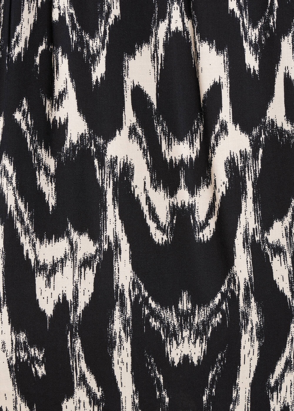 Robe courte à imprimé tachiste en viscose Ecovero