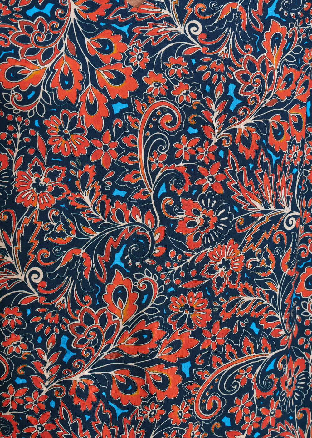 Top coupe droite à imprimé floral en viscose Ecovero