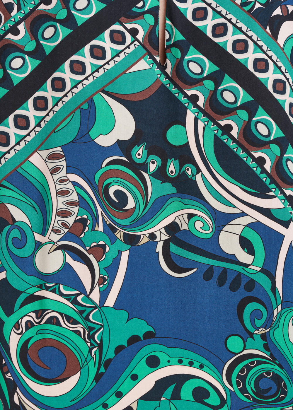 Top en viscose écoresponsable Ecovero à imprimé foulard