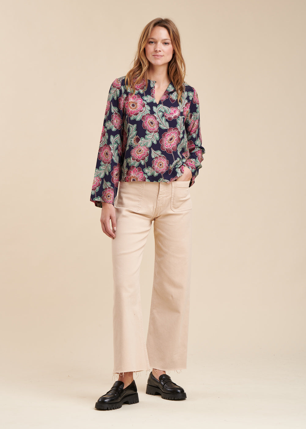 Top à imprimé fleuri