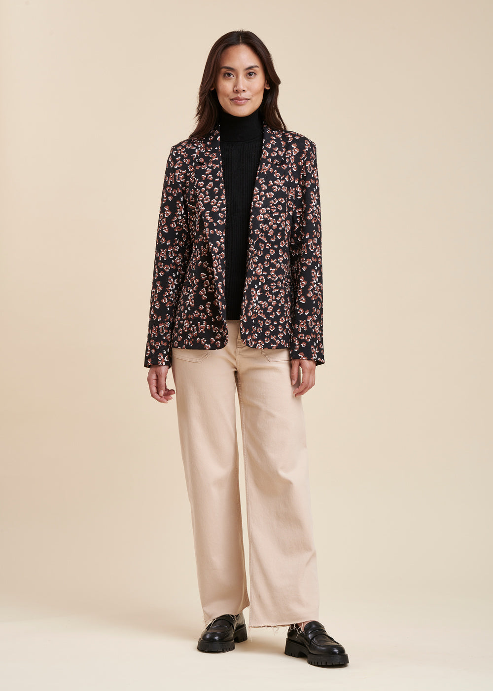 Veste à imprimé léopard