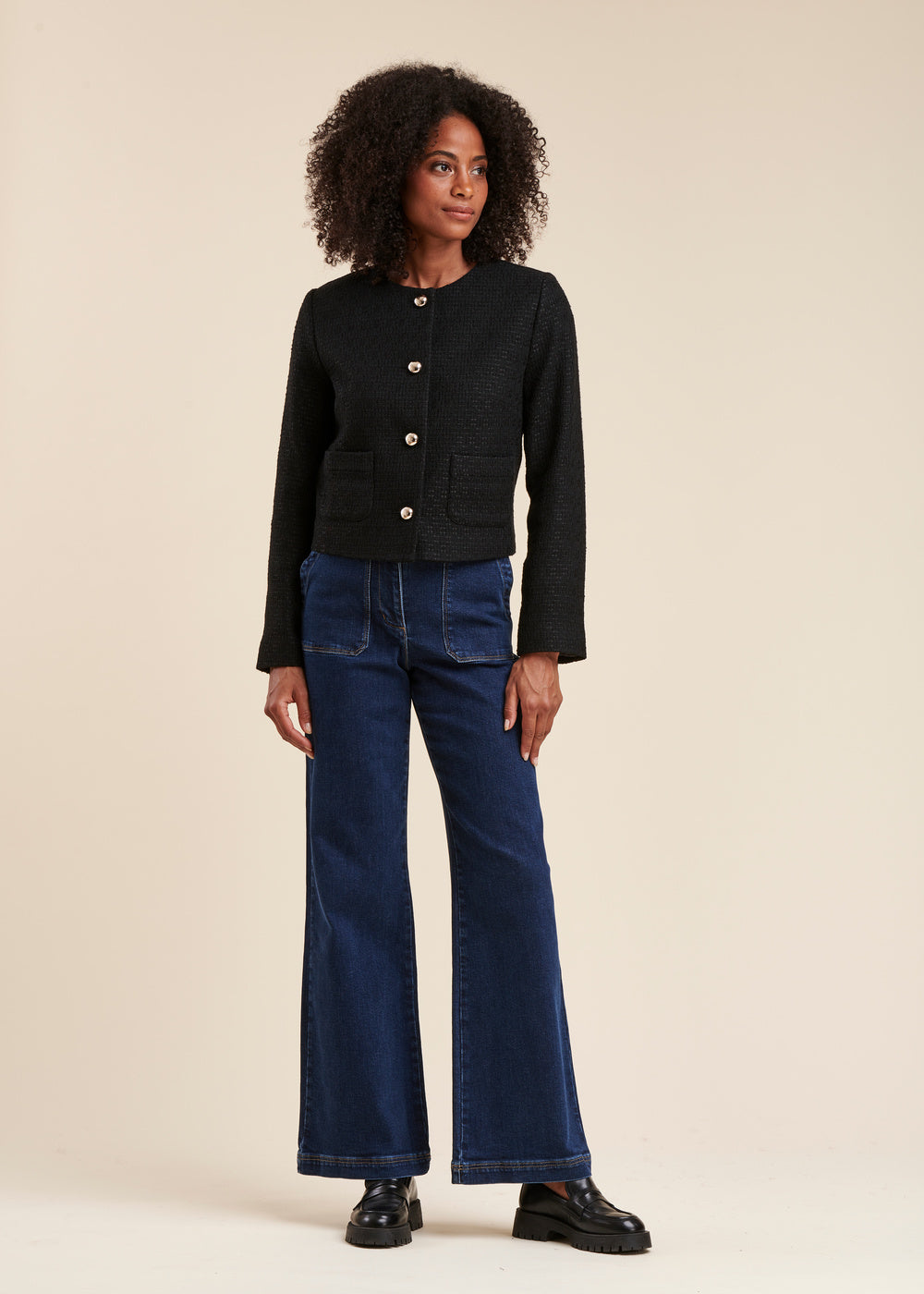 Veste encolure ronde