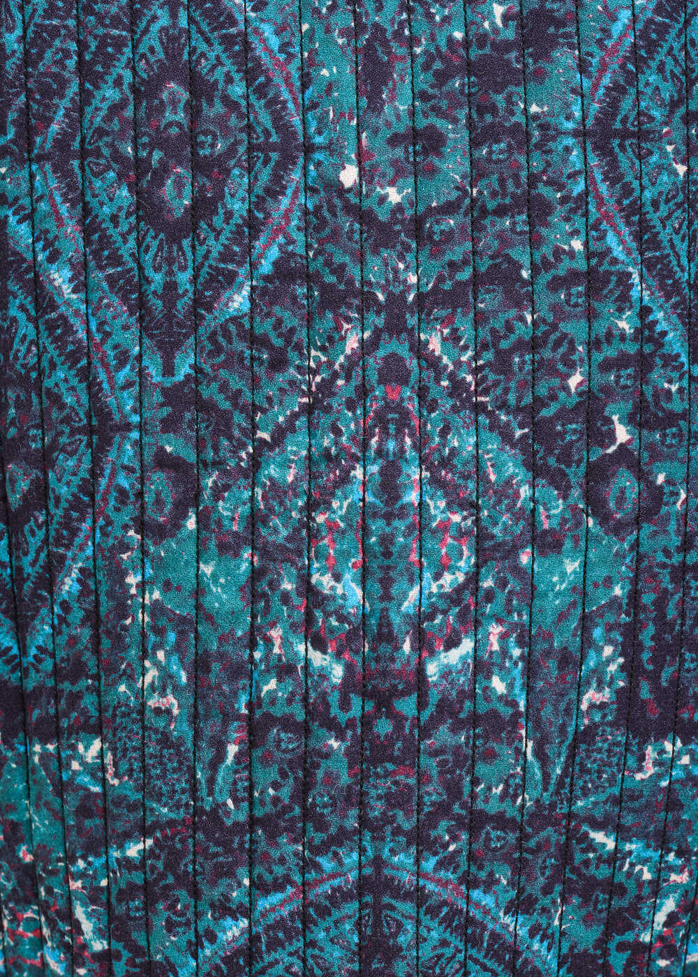 Veste courte matelassée en viscose Ecovero imprimée