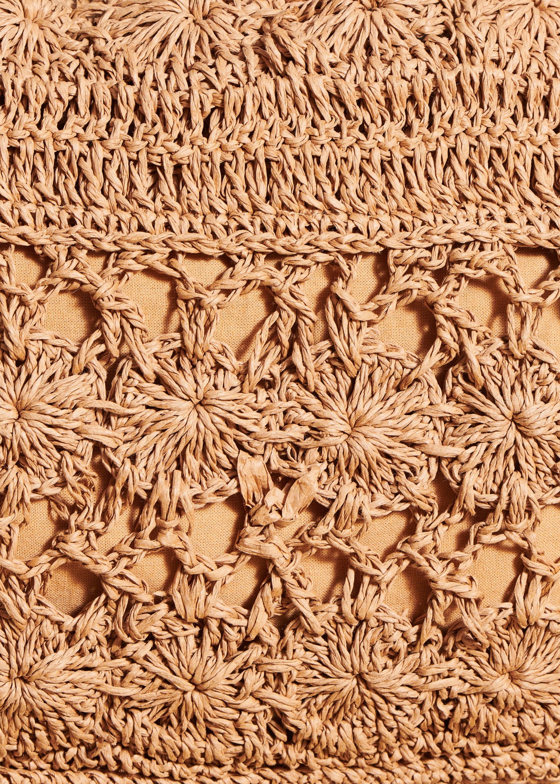 Sac bandoulière effet raphia beige