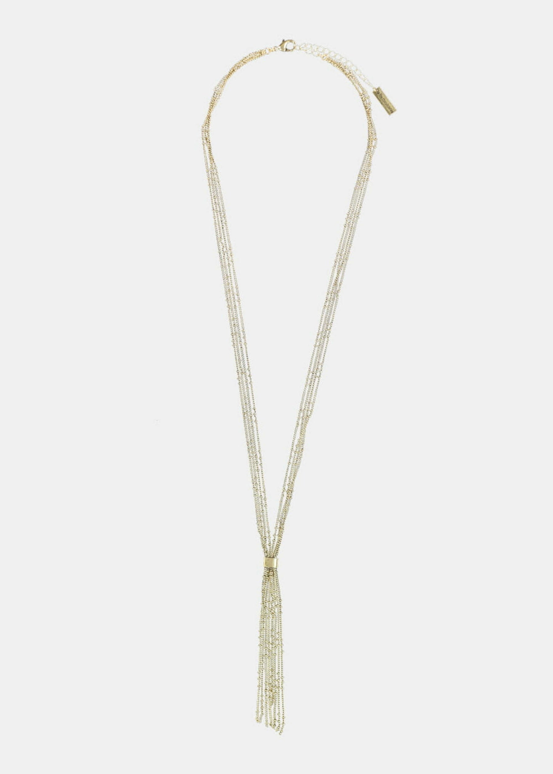 Collier sautoir pieuvre doré à chaînes