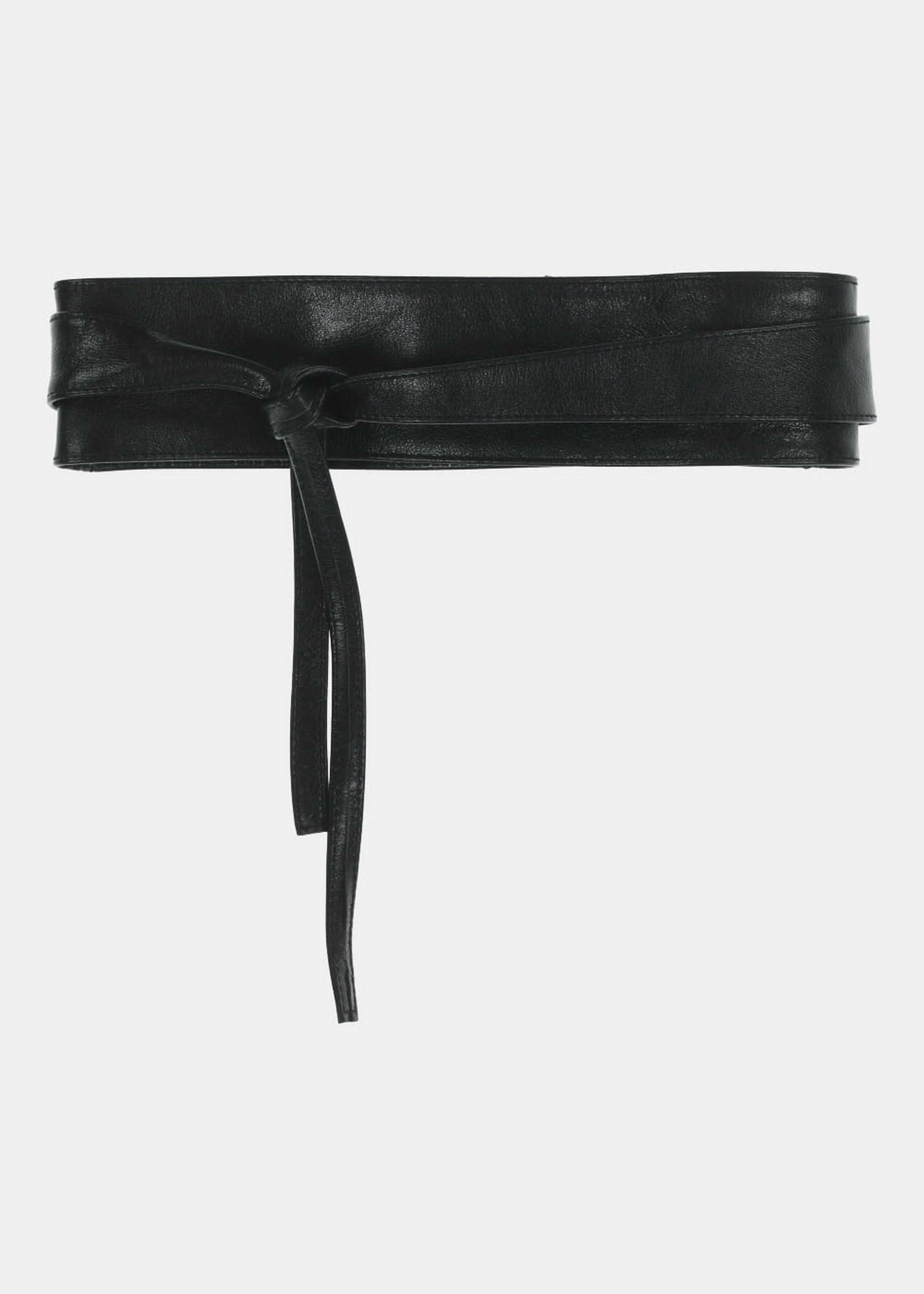 Ceinture noire irisée à nouer