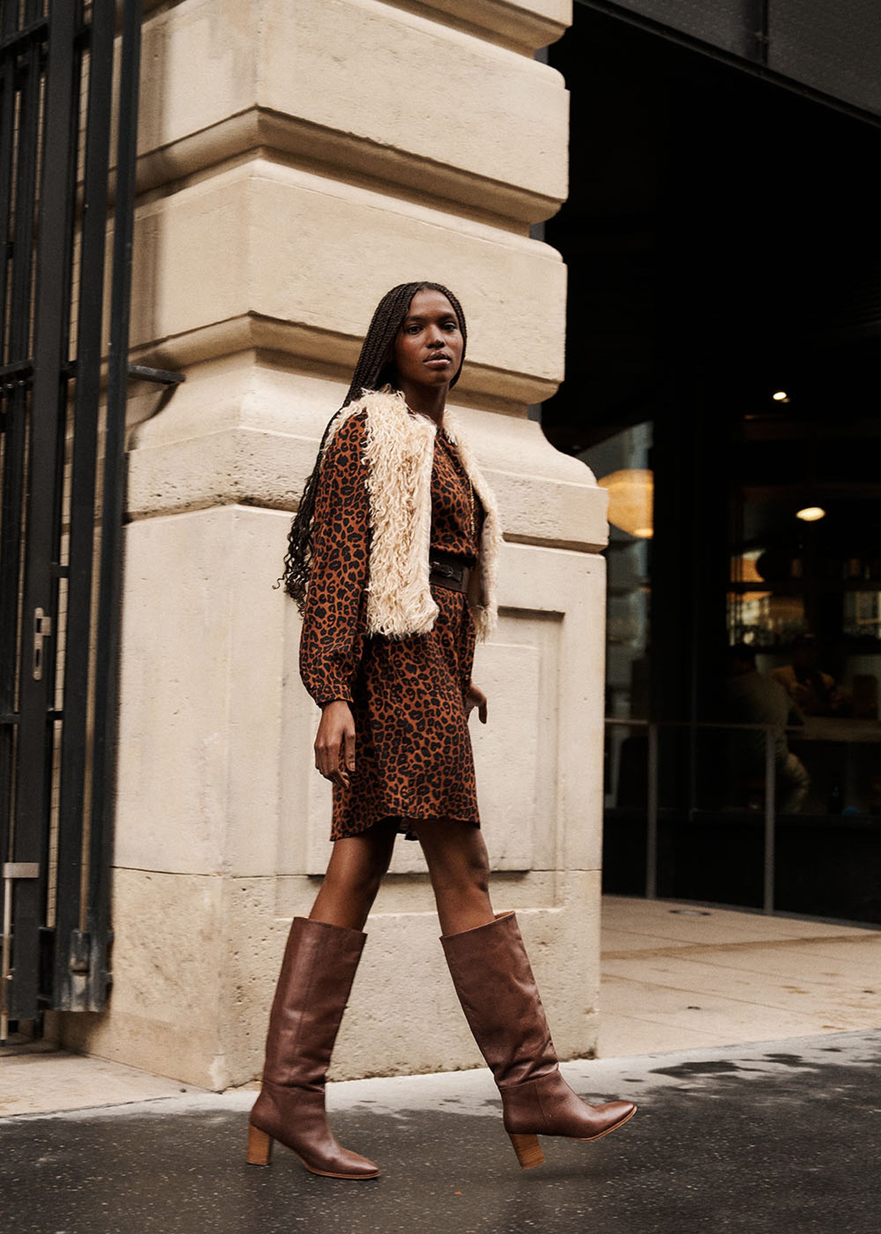 Bottes marron à talons