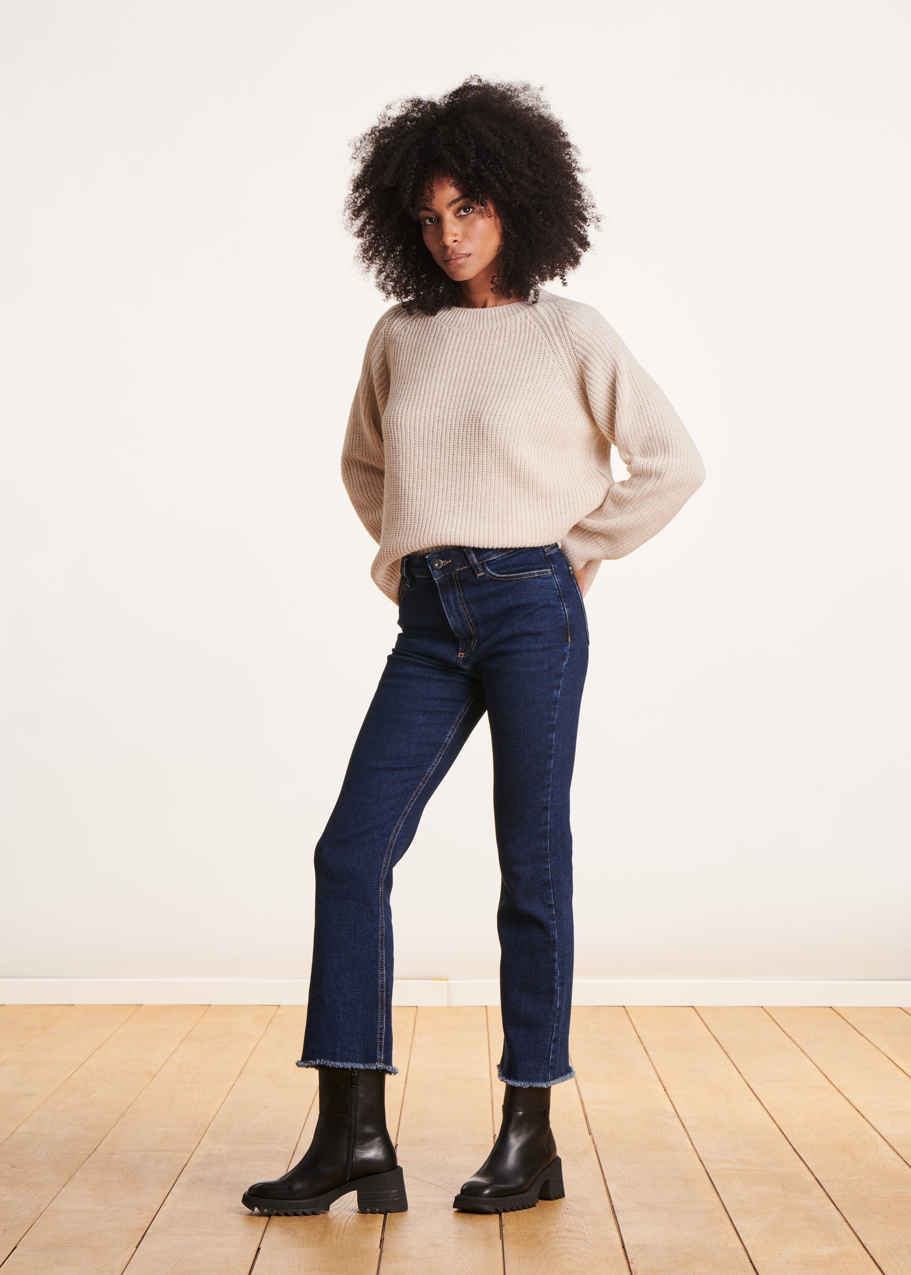 Boots noires à talons