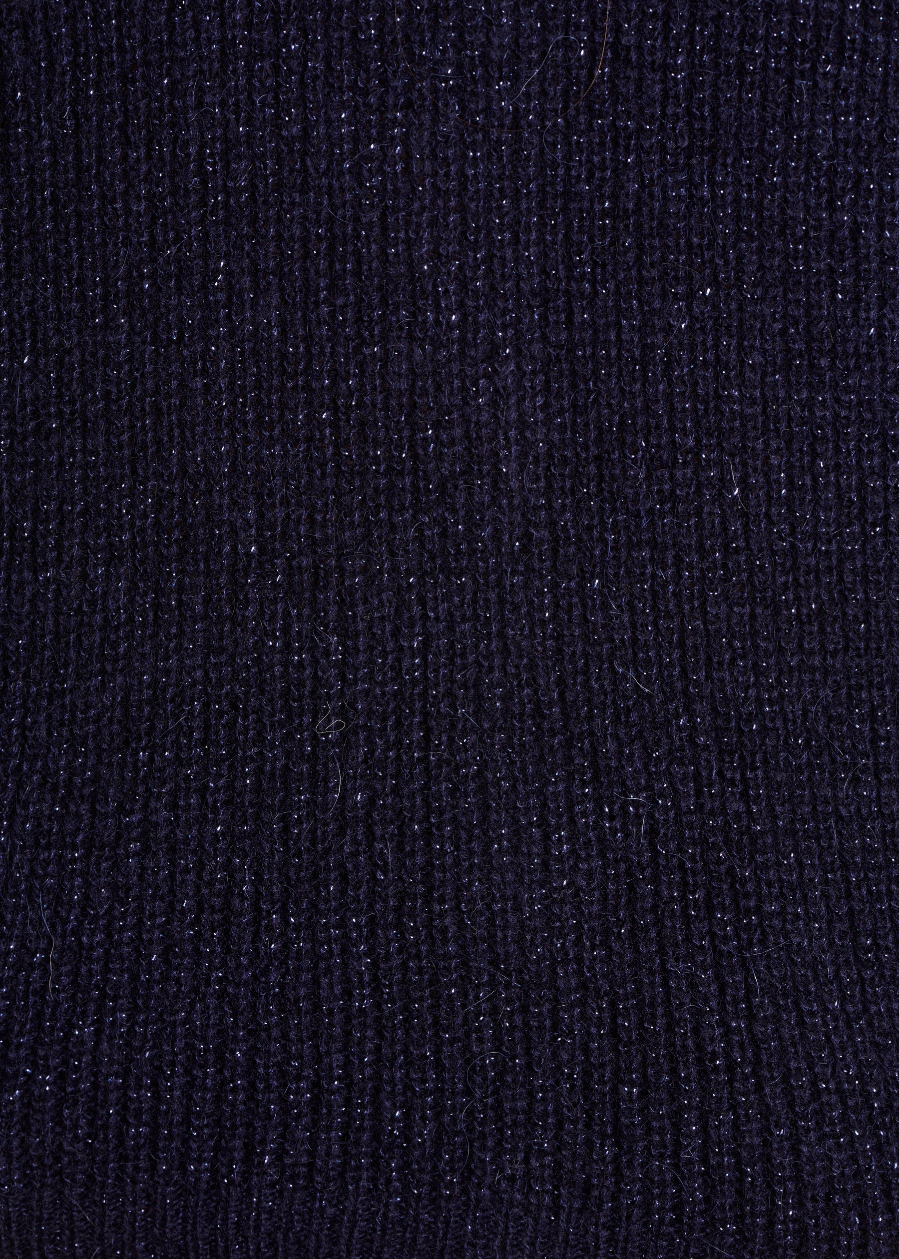 Gilet bleu marine en maille irisée