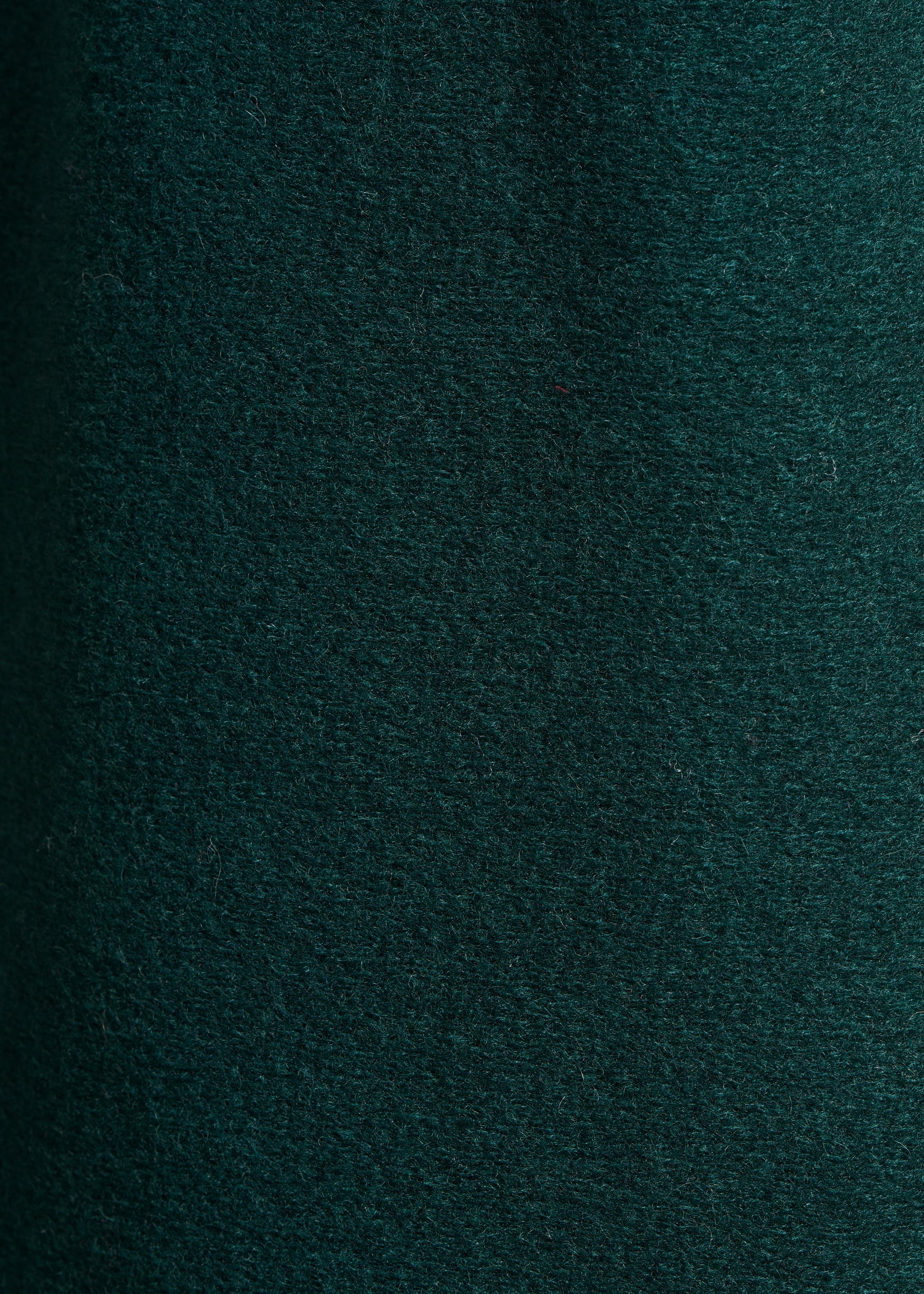 Manteau vert canard en laine avec petit col