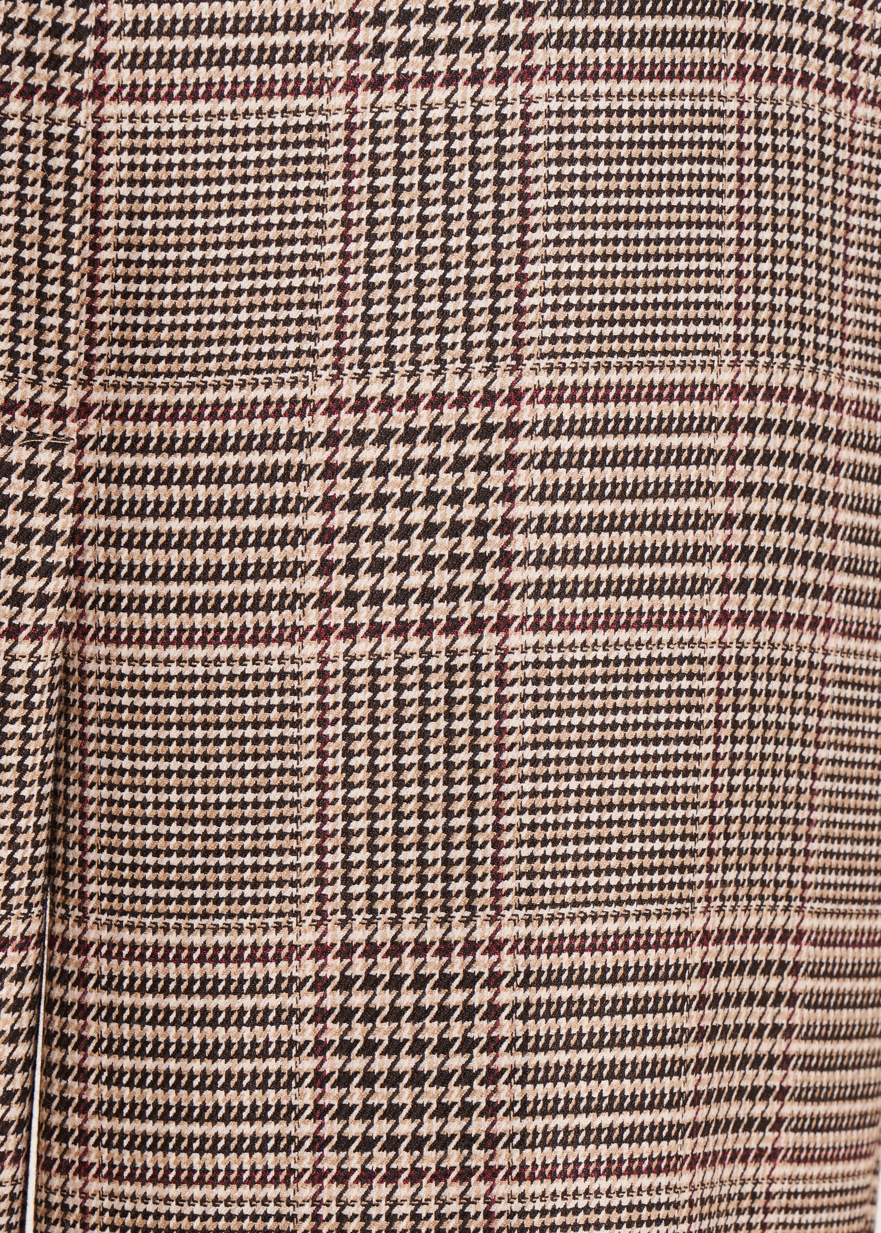 Pantalon marron 7/8ème à carreaux