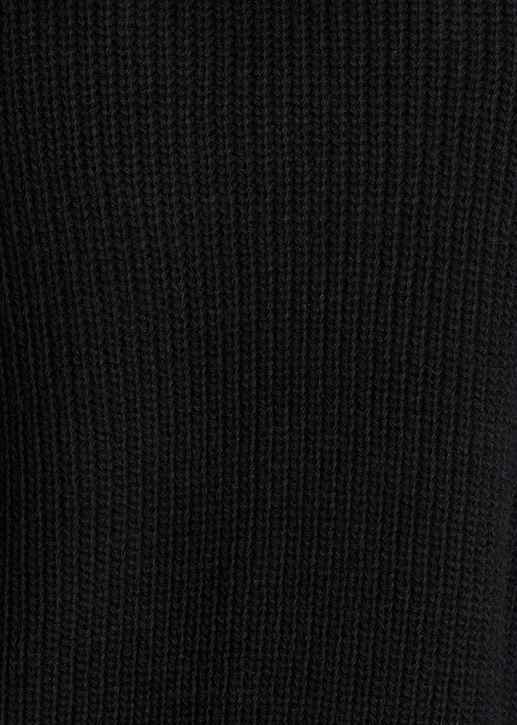 Pull noir court col V