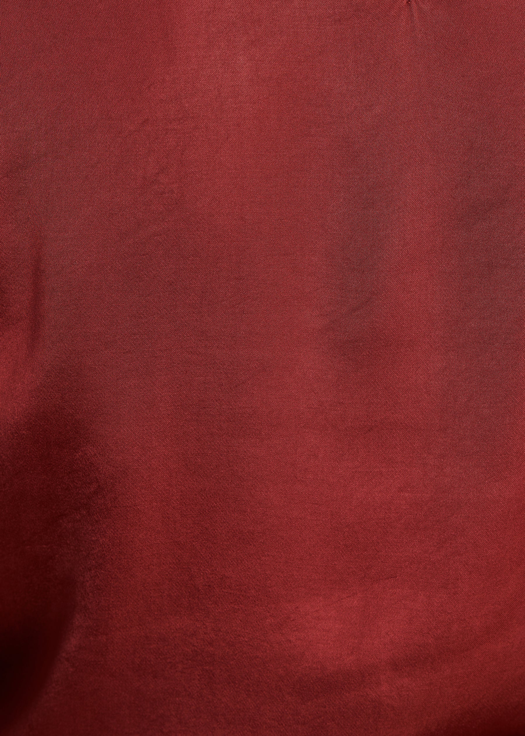 Top bordeaux ample et fluide manches longues