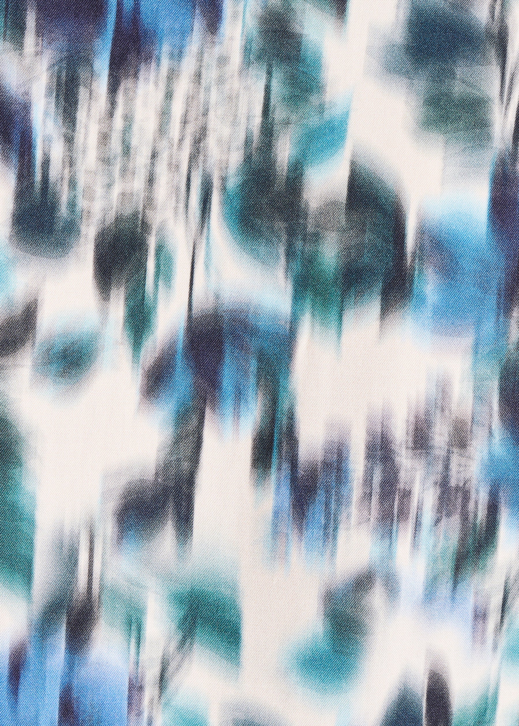 Top manches longues à imprimé blanc et bleu