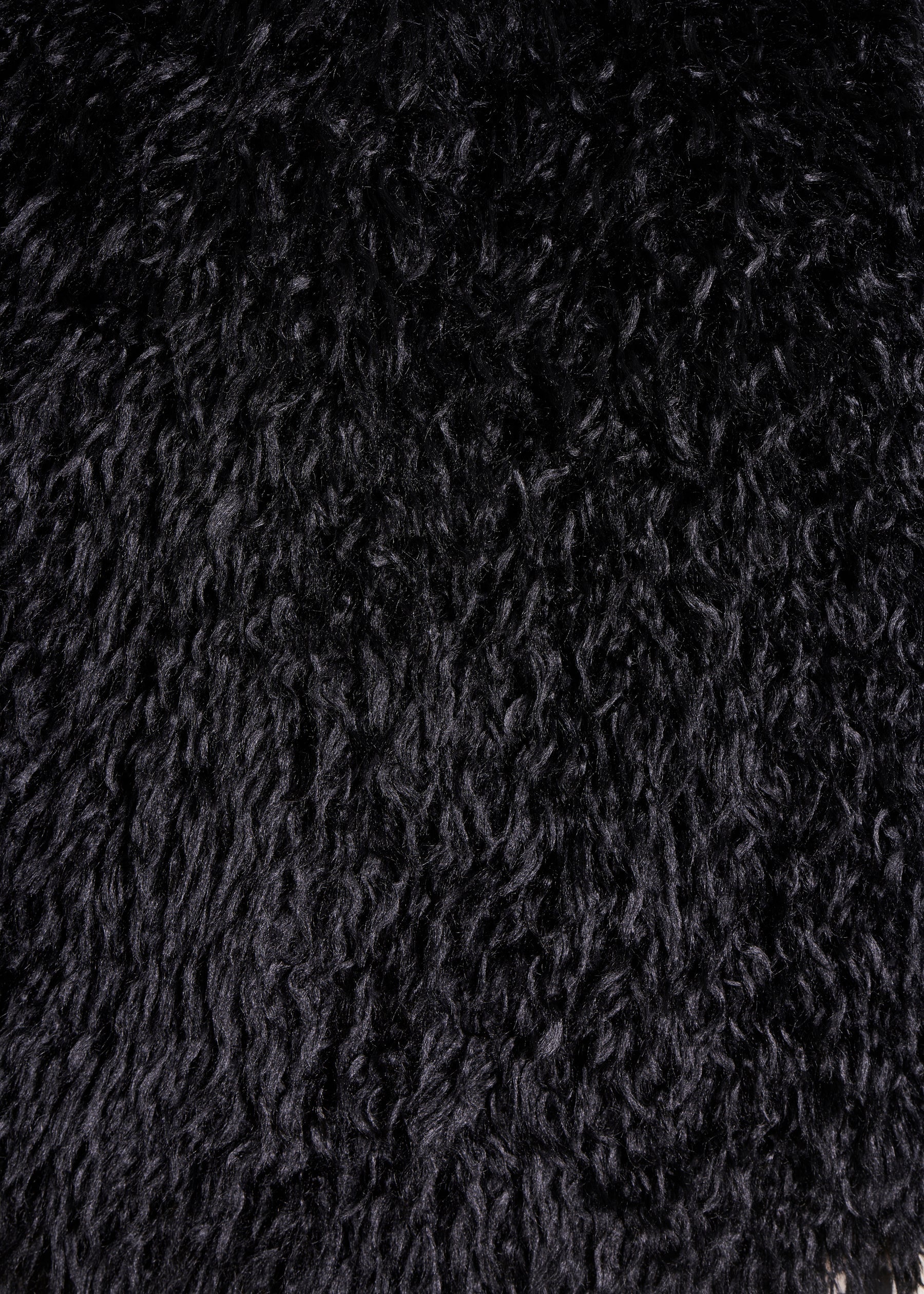 Veste noire bouclette sans manches