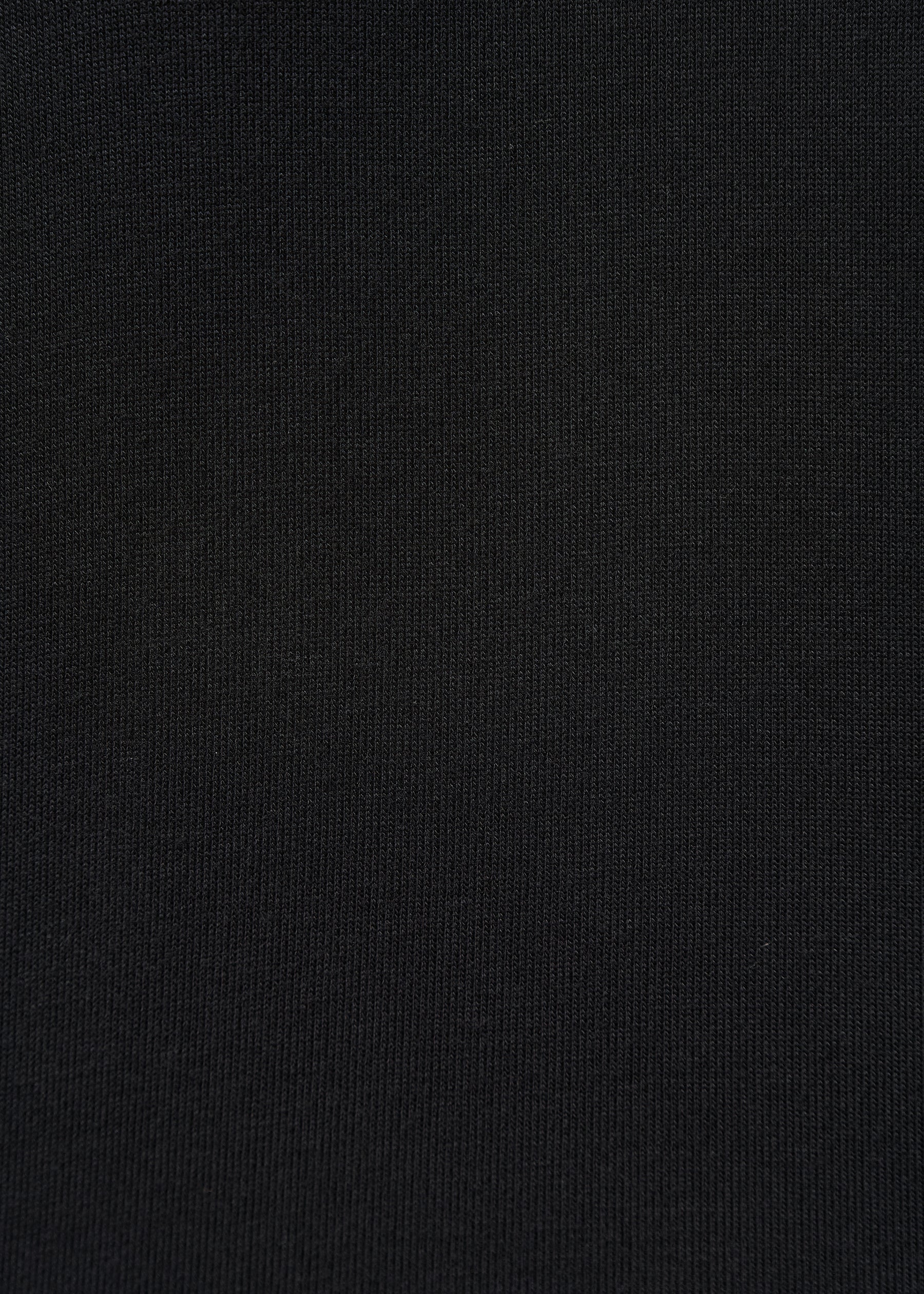 T-shirt noir court à col roulé - NOIR#couleur_NOIR