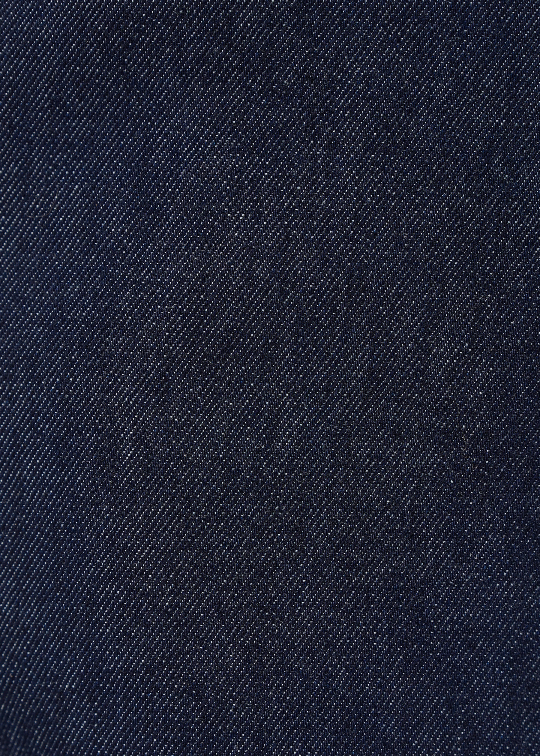 Pantalon large en denim brut longueur 7/8ème - BLEU DENIM#couleur_BLEU DENIM