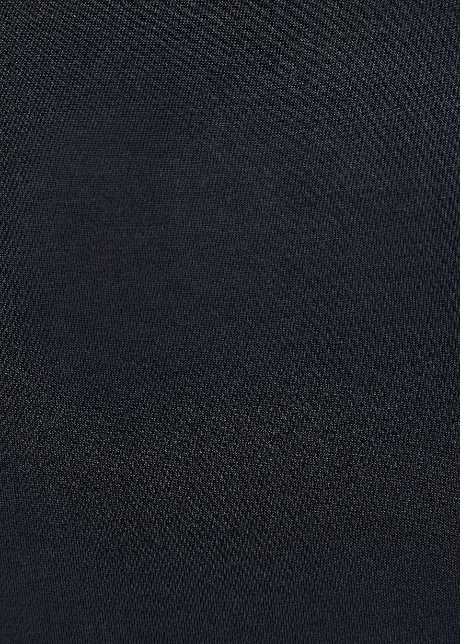 T-shirt noir effet cache-cœur drapé - NOIR#couleur_NOIR