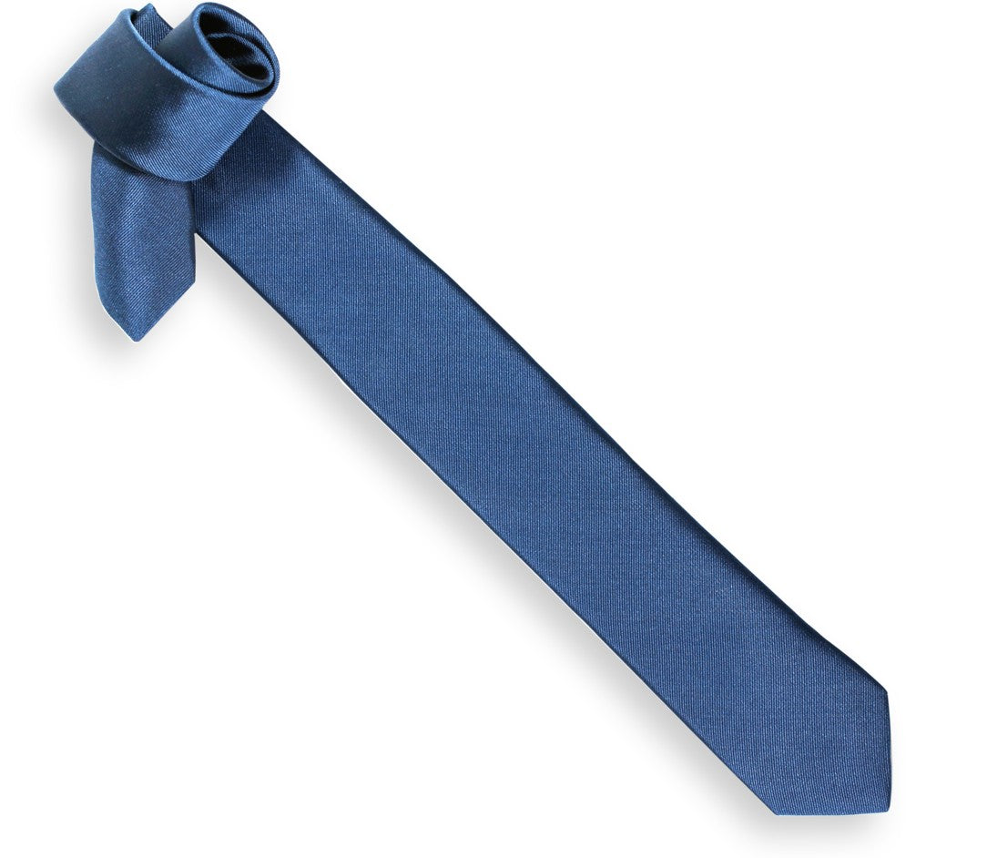 Cravate slim bleu acier - Sienne