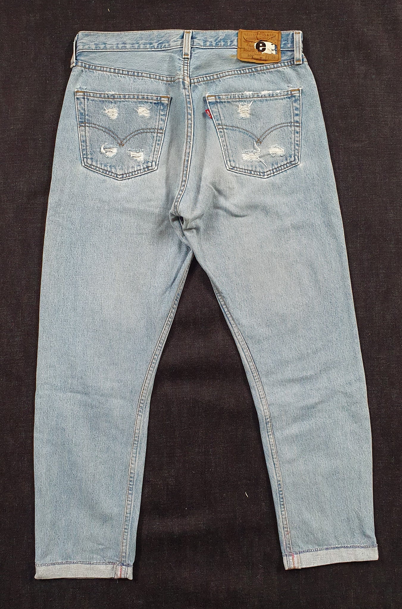 1995 501 Levi's loose style reworked (unisexe)