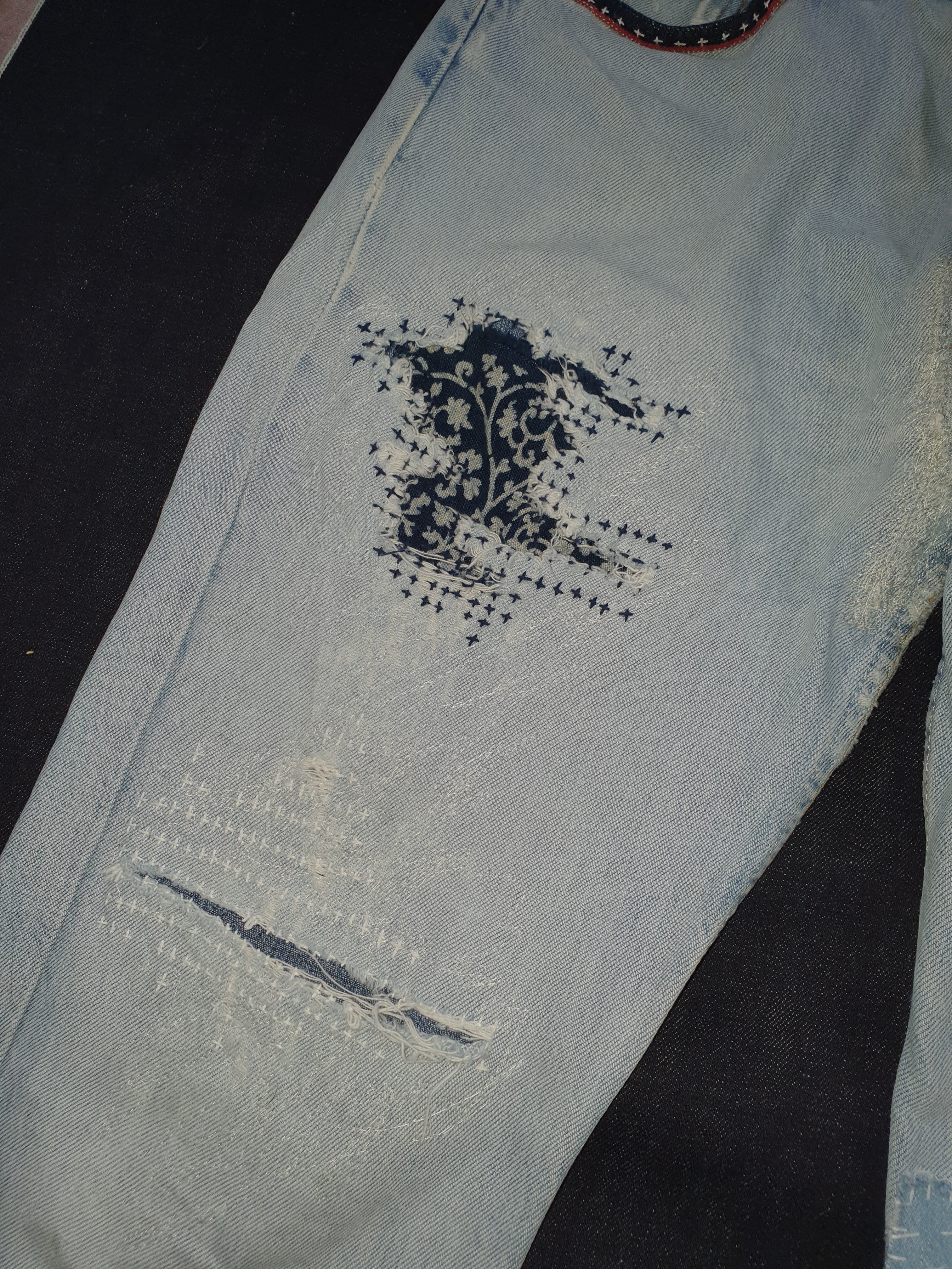 1999 501 Levi's sashiko and boro repaired 2 (unisexe)