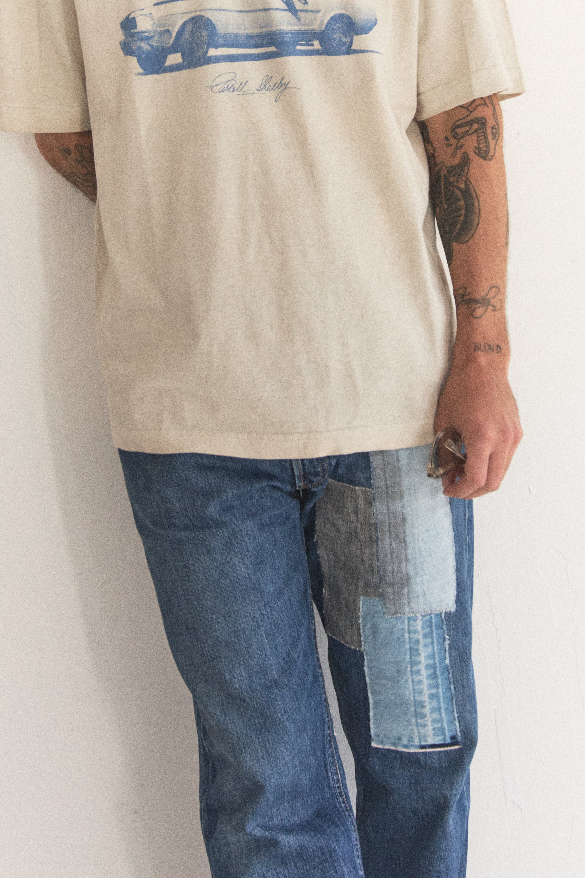 1998 501 Levi's reworked selvedge patchwork (unisexe)