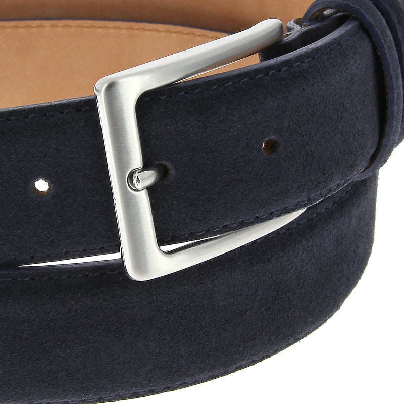 Ceinture daim bleu marine Lino