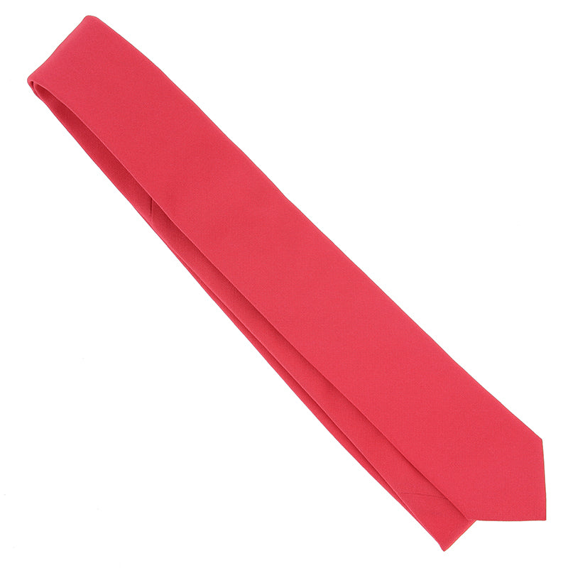 Cravate Slim rose corail en soie - Côme