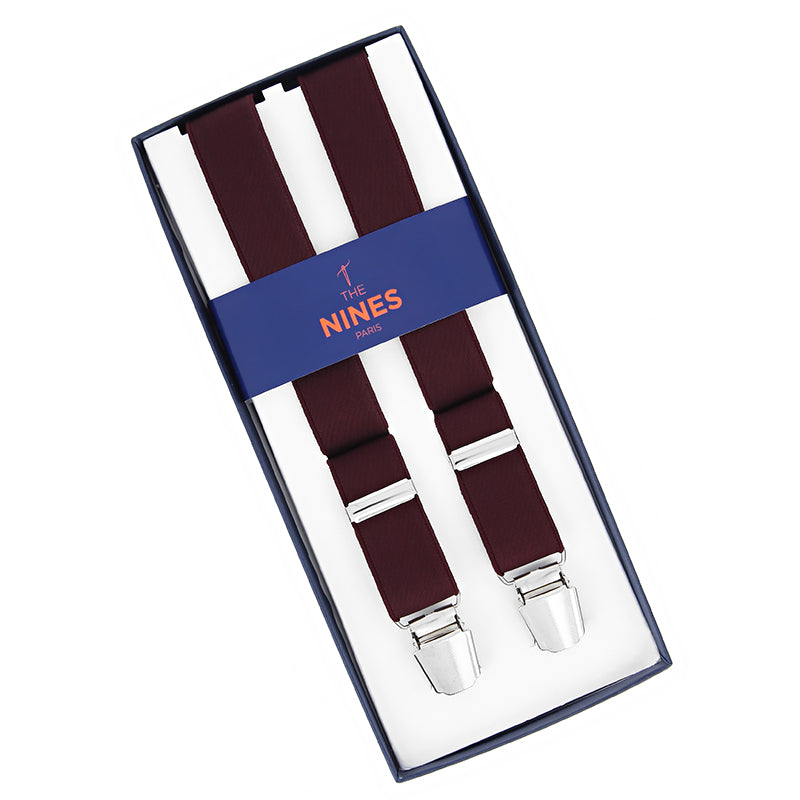 Bretelle elastiche bordeaux The Nines