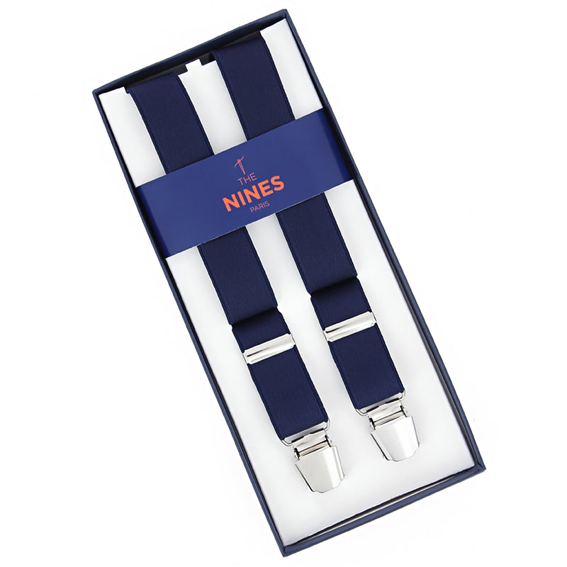 Bretelle elastiche blu navy - The Nines