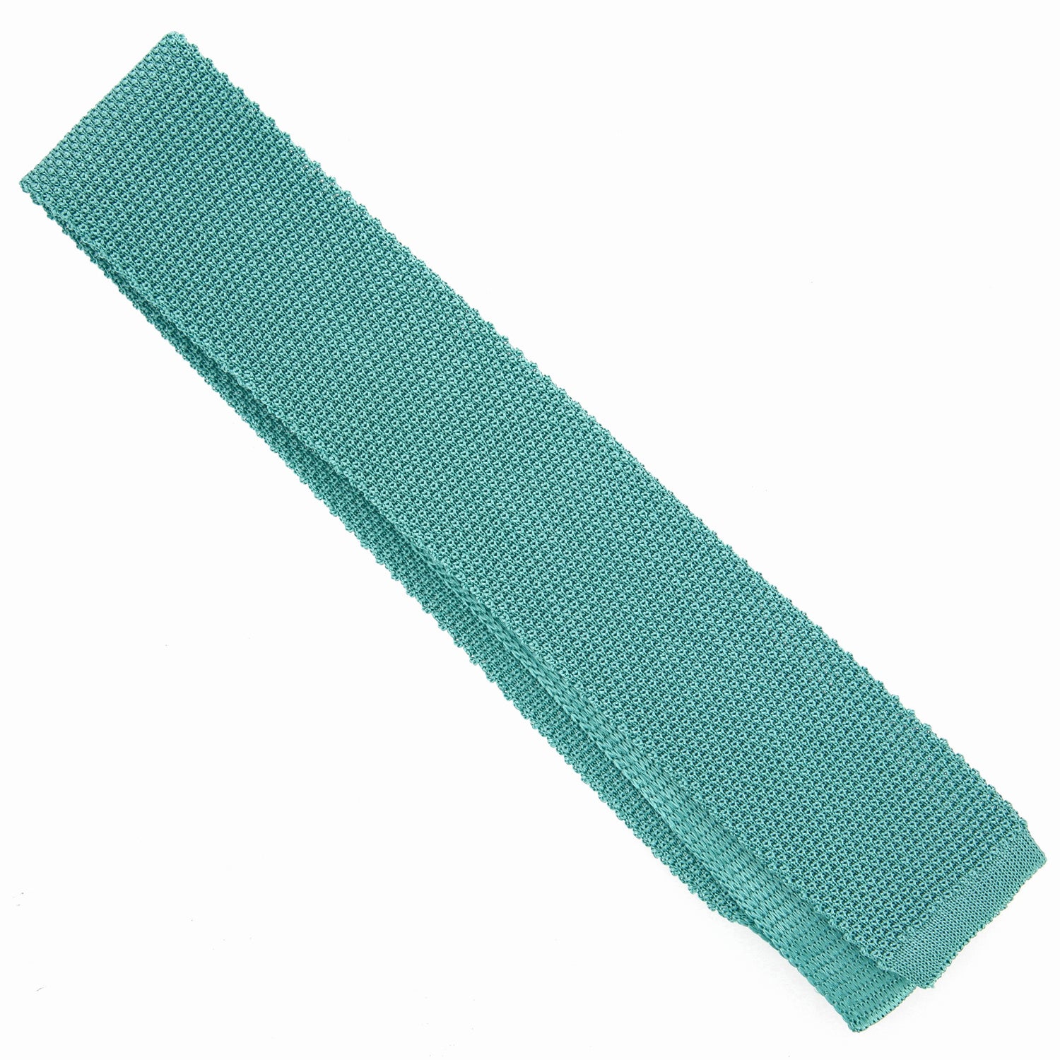 Monza water green knit tie