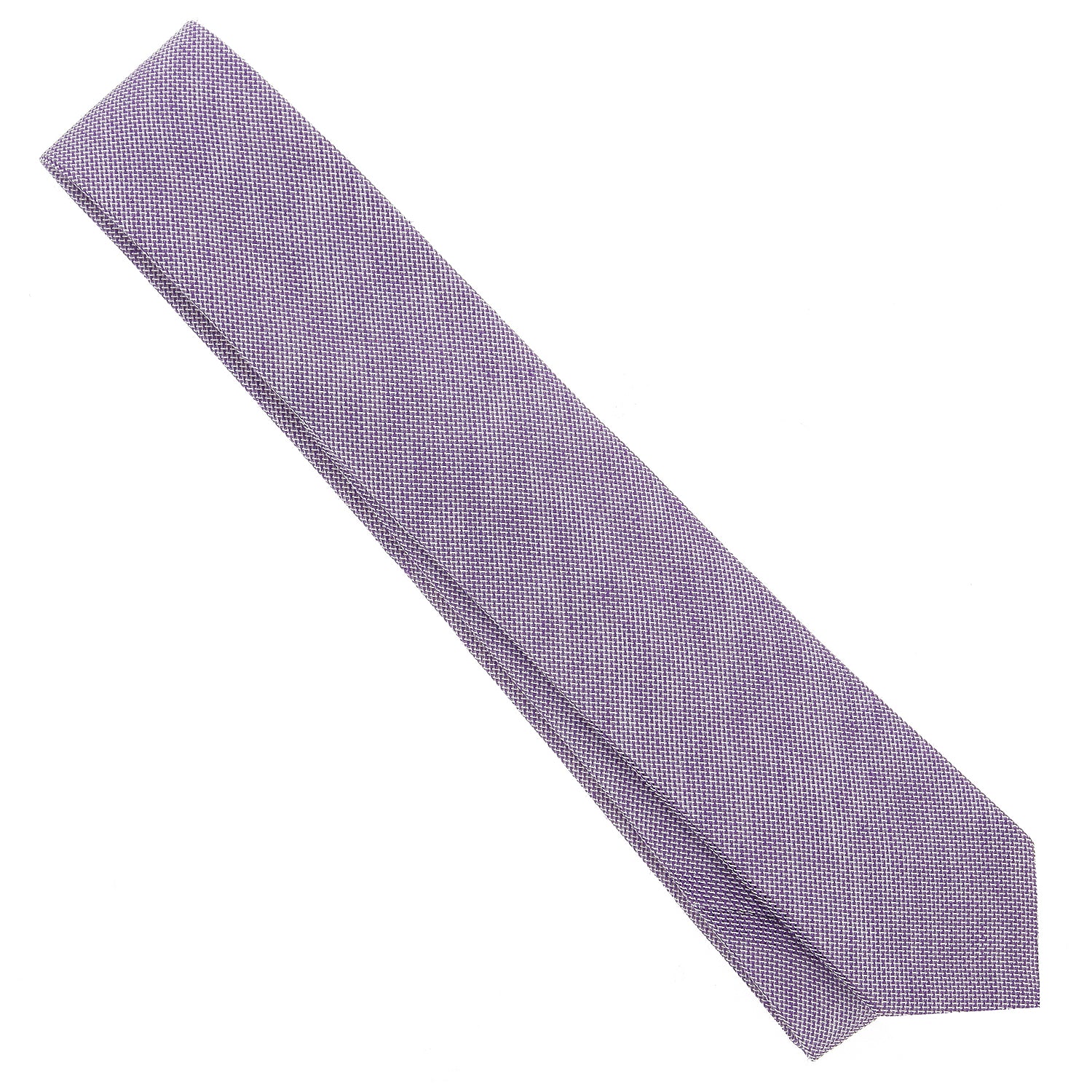 Grenadine silk and purple linen Capri tie