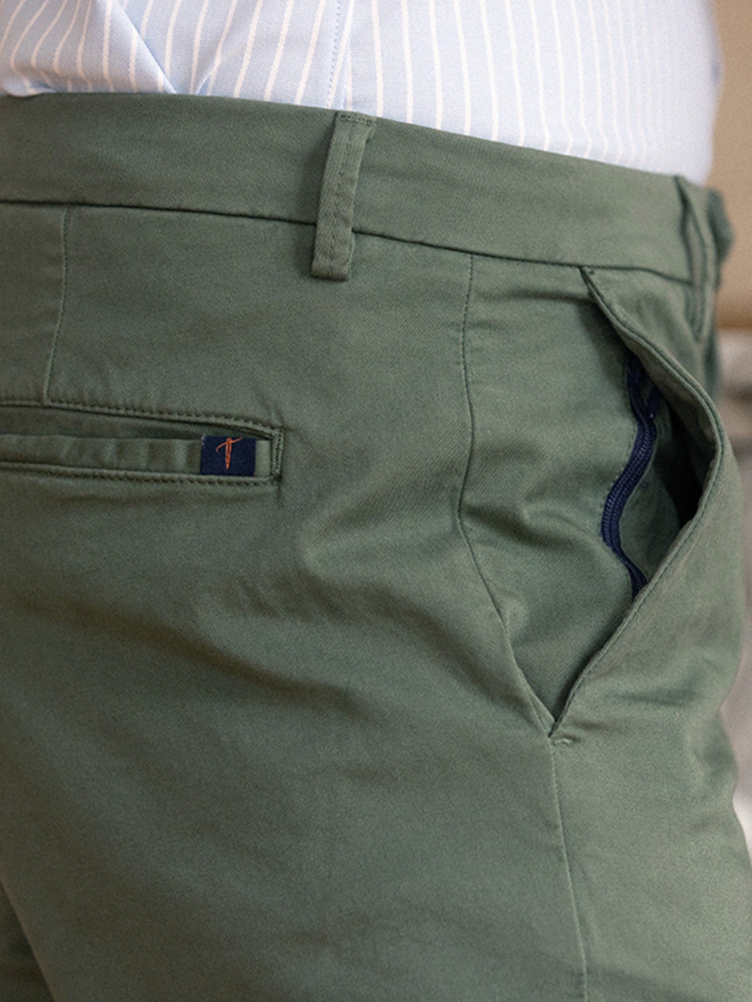 Olive chino pants