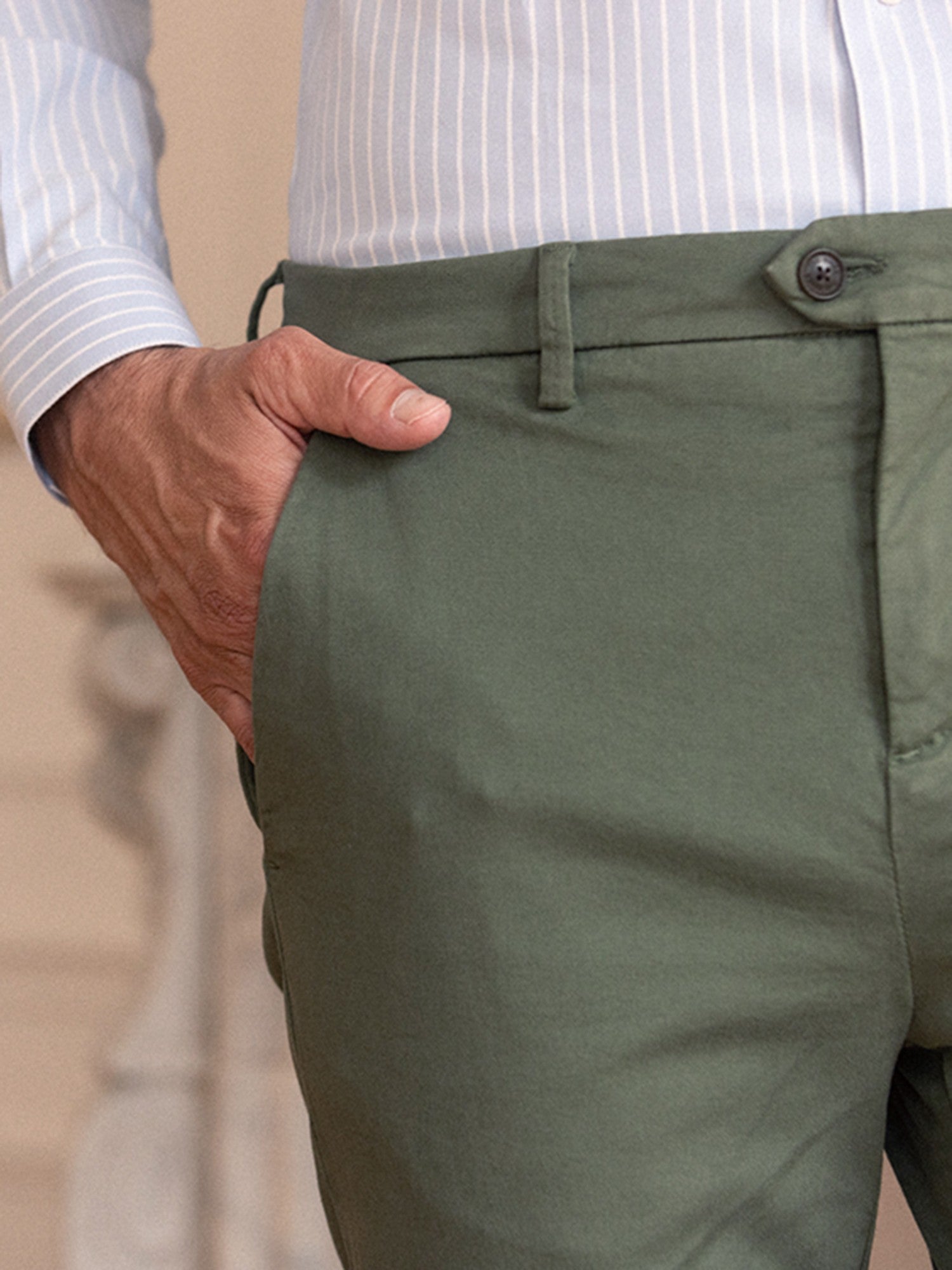 Olive chino pants