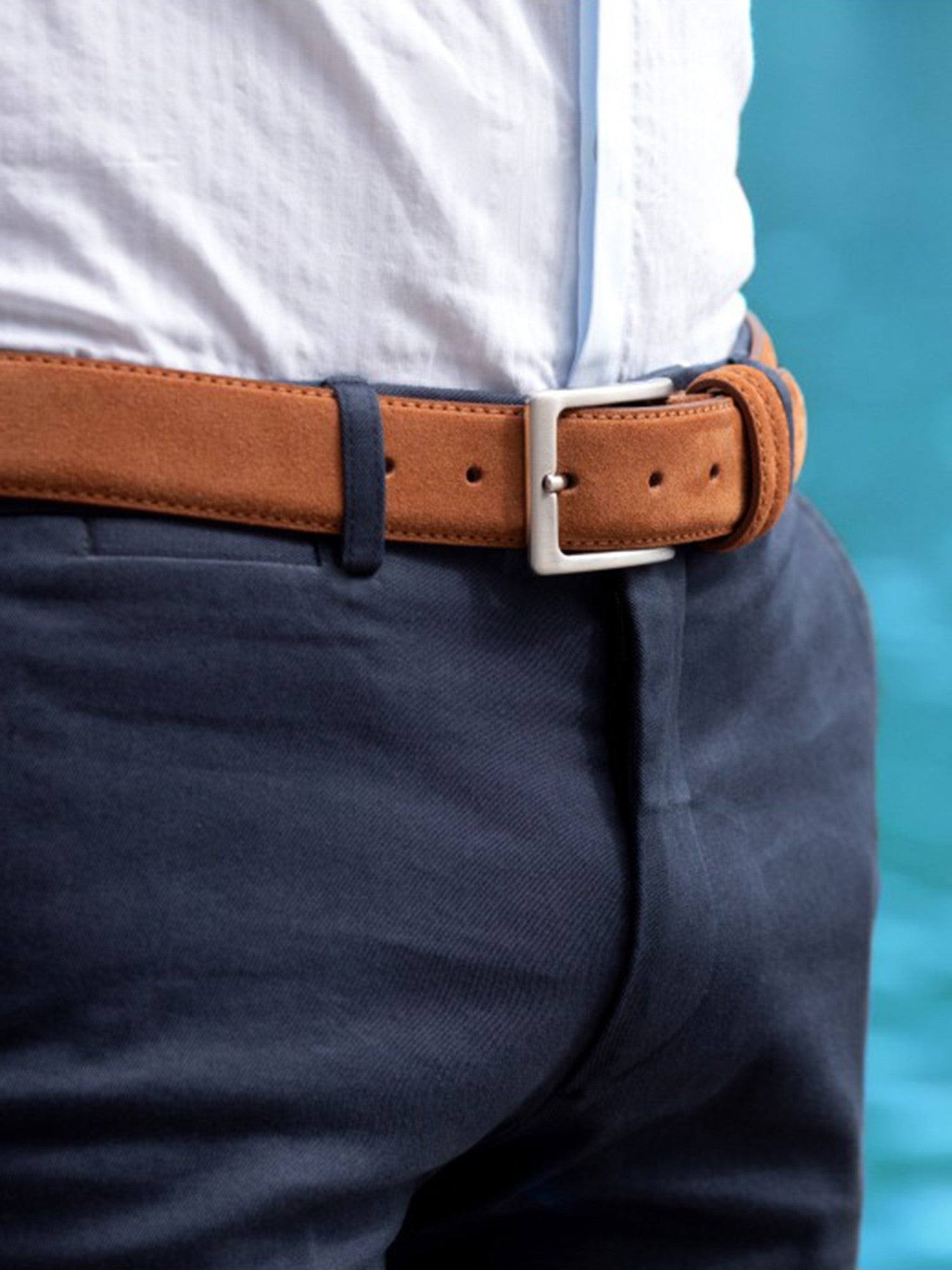 Ceinture daim cognac Lino