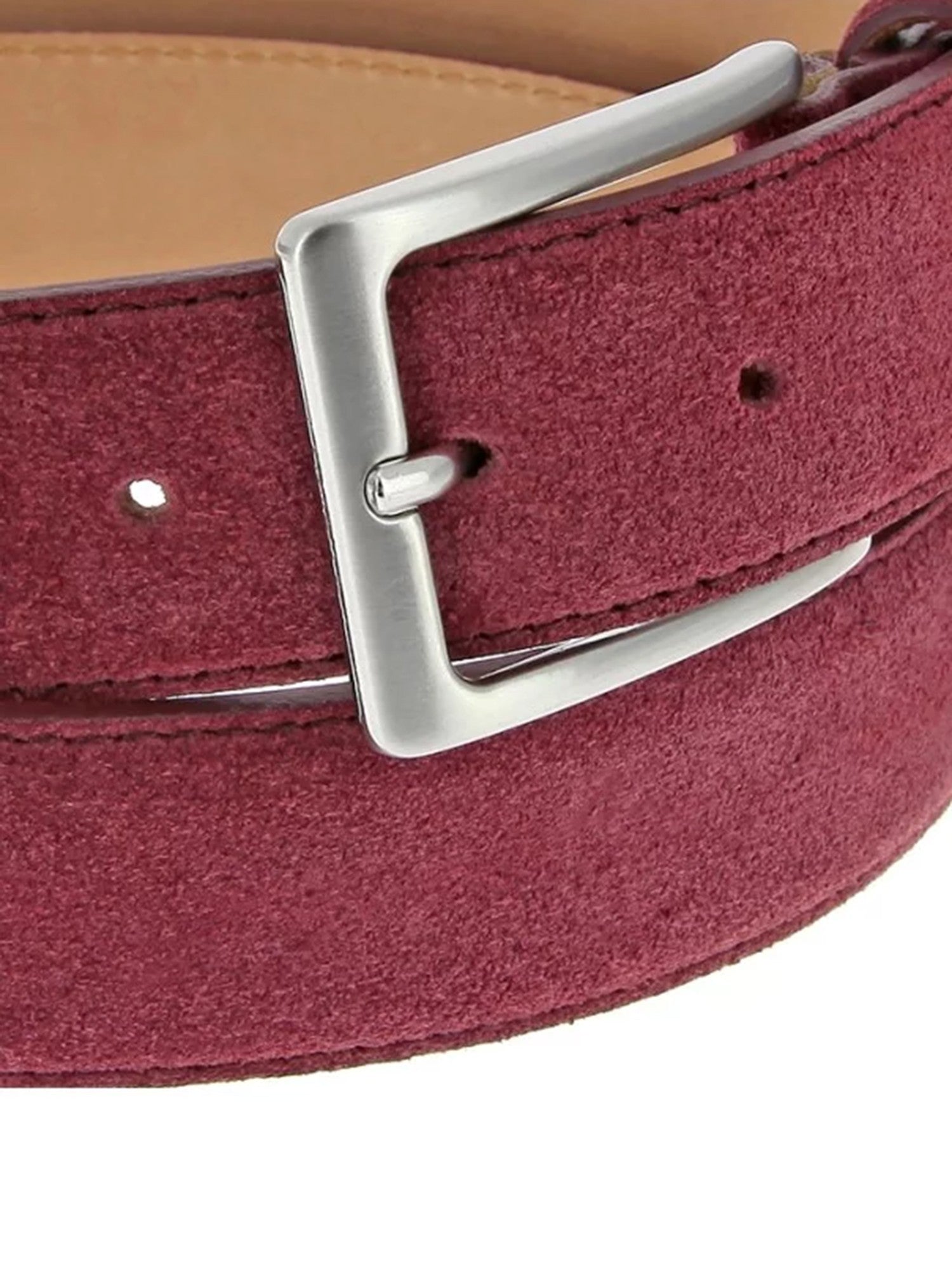 Burgundy suede belt - Lino