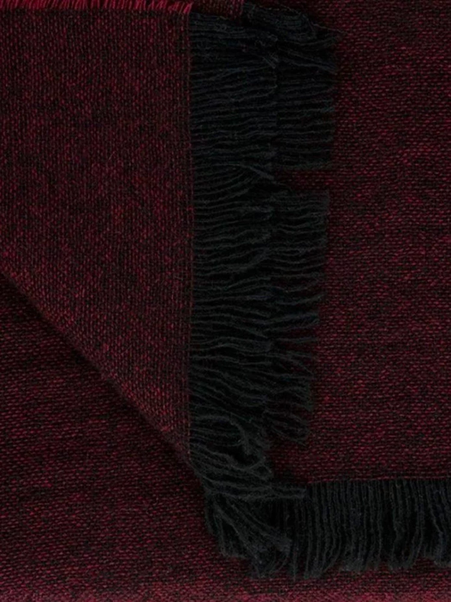 Sciarpa in lana e cashmere bordeaux