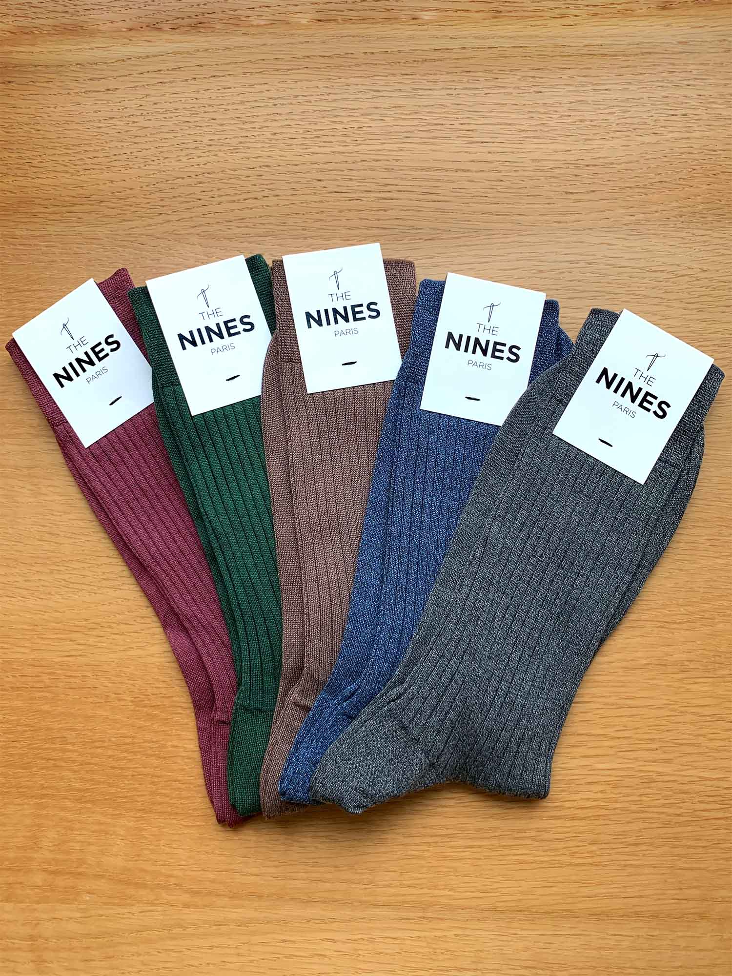 Semainier chaussettes fil d'Écosse - effet chiné