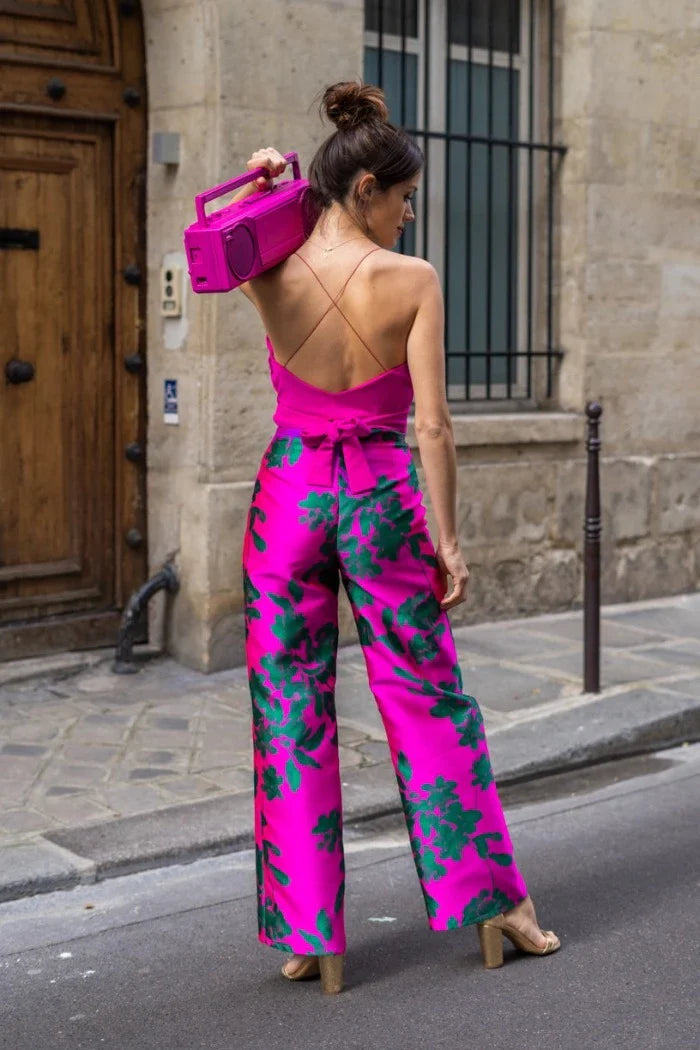 Pantalon L'Étourdie couleur - Jacquard